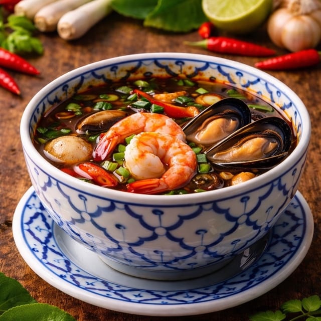 Tom Yum with Seafood Tureen.