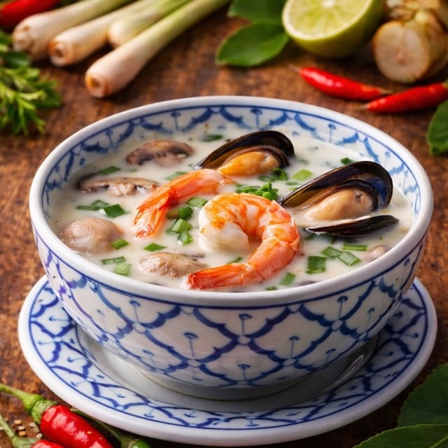Tom Ka with Seafood Tureen.
