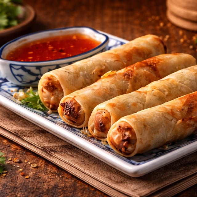 Fried Egg Rolls.