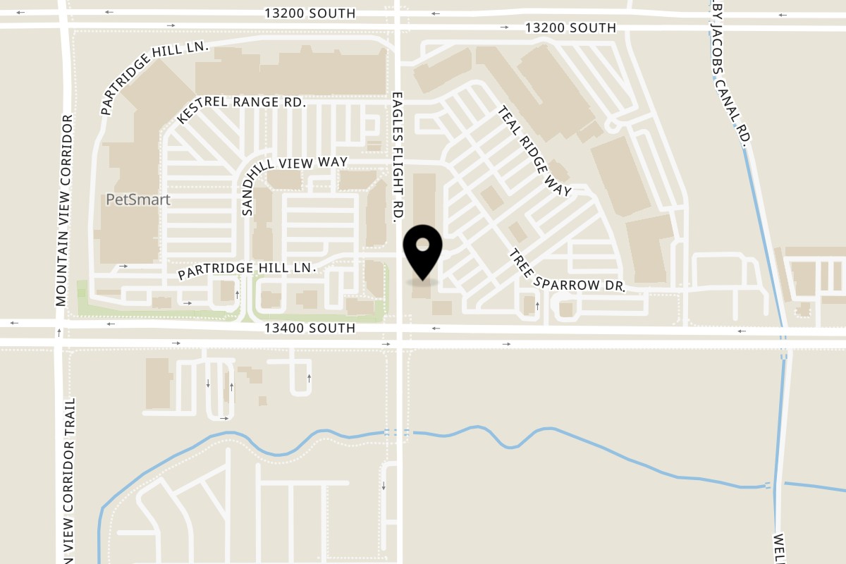 Map showing the location of Tuk Tuks Riverton on 4505 W Partridge Hill Ln in Riverton